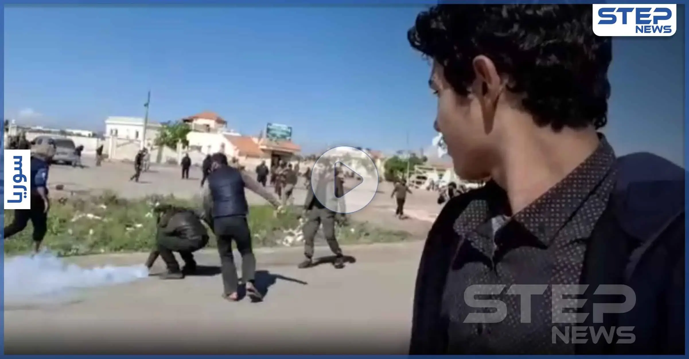 شاهد || قتلى ومُصابين بصدام مُسلّح بين المعتصمين على طريق M4 وجنود أتراك شرق إدلب: النيرب