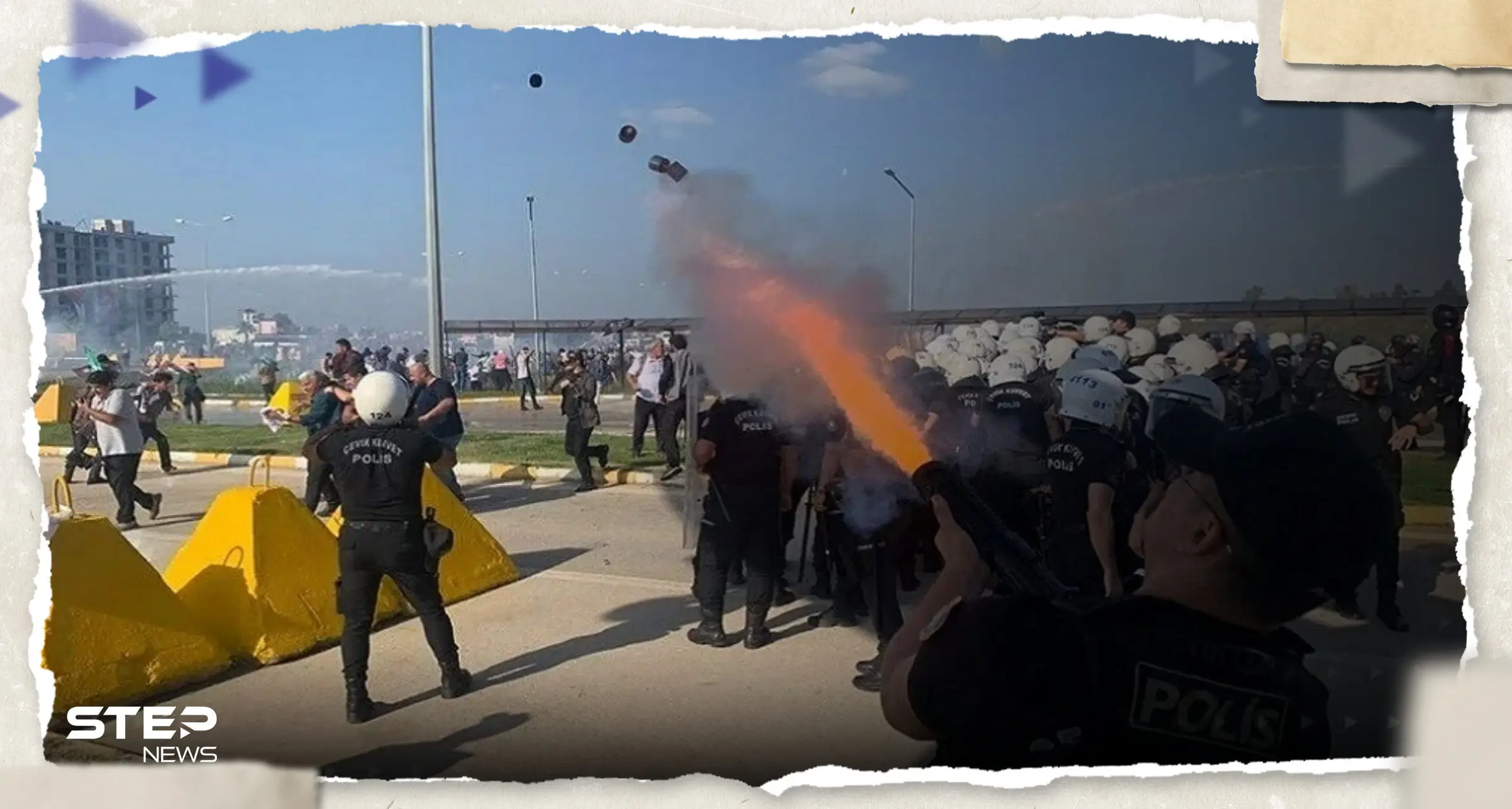 بالفيديو|| محتجون يحملون أعلام حماس ويقتحمون قاعدة عسكرية أمريكية بتركيا: قاعدة أنجرليك