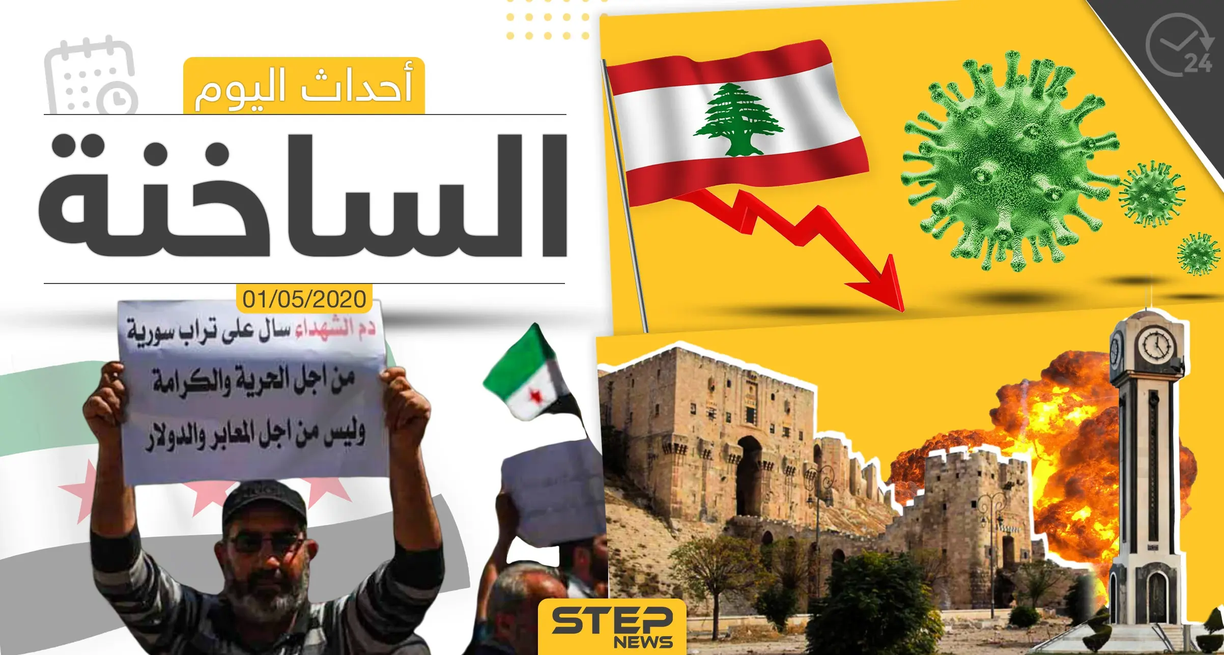 أهم أحداث سوريا والعالم- الجمعة  1/05/2020: كوفيد