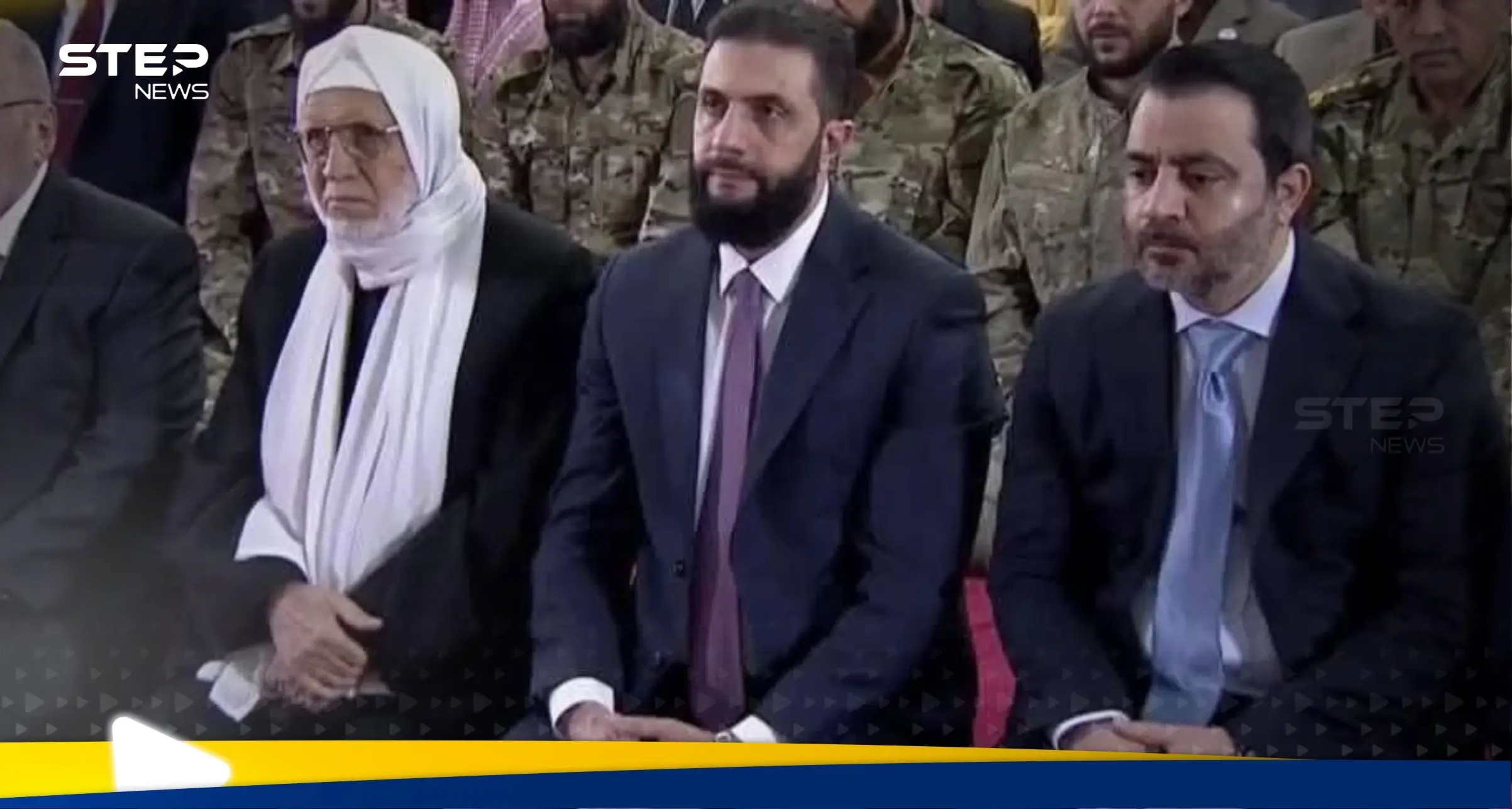 شاهد|| الرئيس السوري أدى صلاة عيد الفطر في مصلى قصر الشعب لأول مرة في تاريخ سوريا الحديث: تاريخ سوريا الحديث