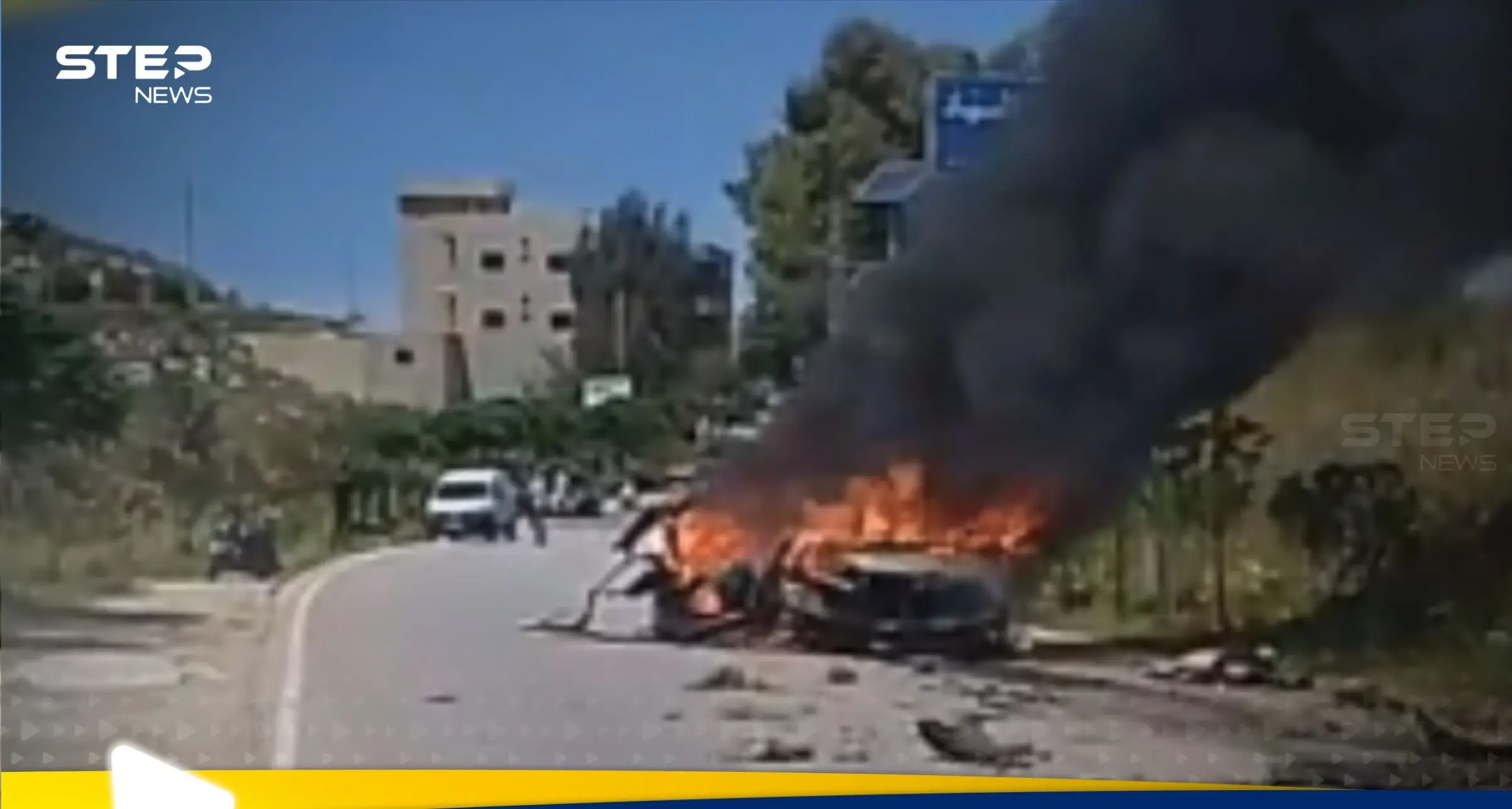 شاهد|| غارات إسرائيلية عنيفة جنوب لبنان.. وانفجار سيارة للجيش: ستيب نيوز