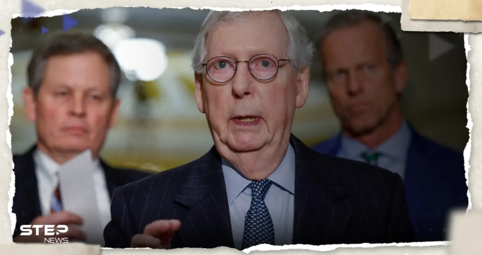 بالفيديو|| تجمّد في مكانه.. زعيم الجمهوريين يتوقف فجأةً عن الكلام خلال مؤتمر صحفي: صحة زعيم الجمهوريين