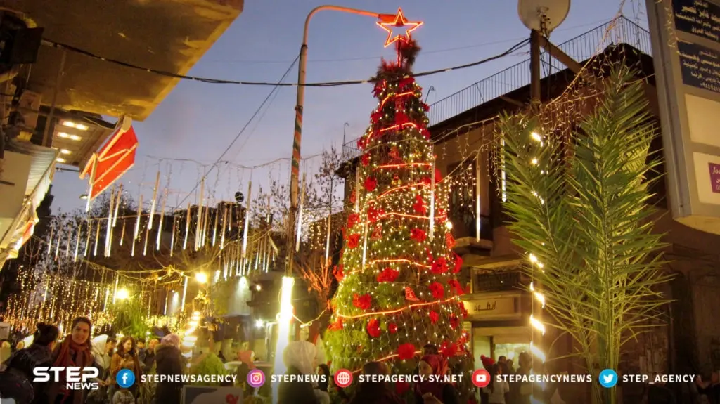 شاهد تحضيرات عيد الميلاد في منطقة القصاع بدمشق: عيد الميلاد