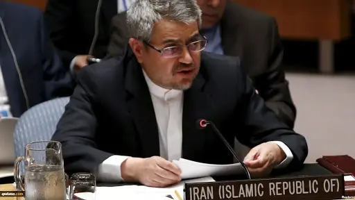 مندوب إيران في الأمم المتحدة يدعو الولايات المتحدة الأمريكية إلى أمر مؤكداً ألا علاقة لطهران بأي هجمات ضد أمريكا: العراق