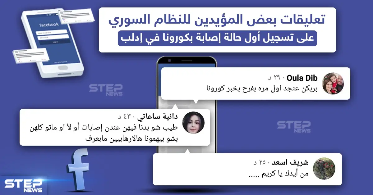 عقب تسجيل أول إصابة بفايروس كورونا في إدلب مؤيدين للنظام السوري يعلقون: فيروس كورونا المستجد