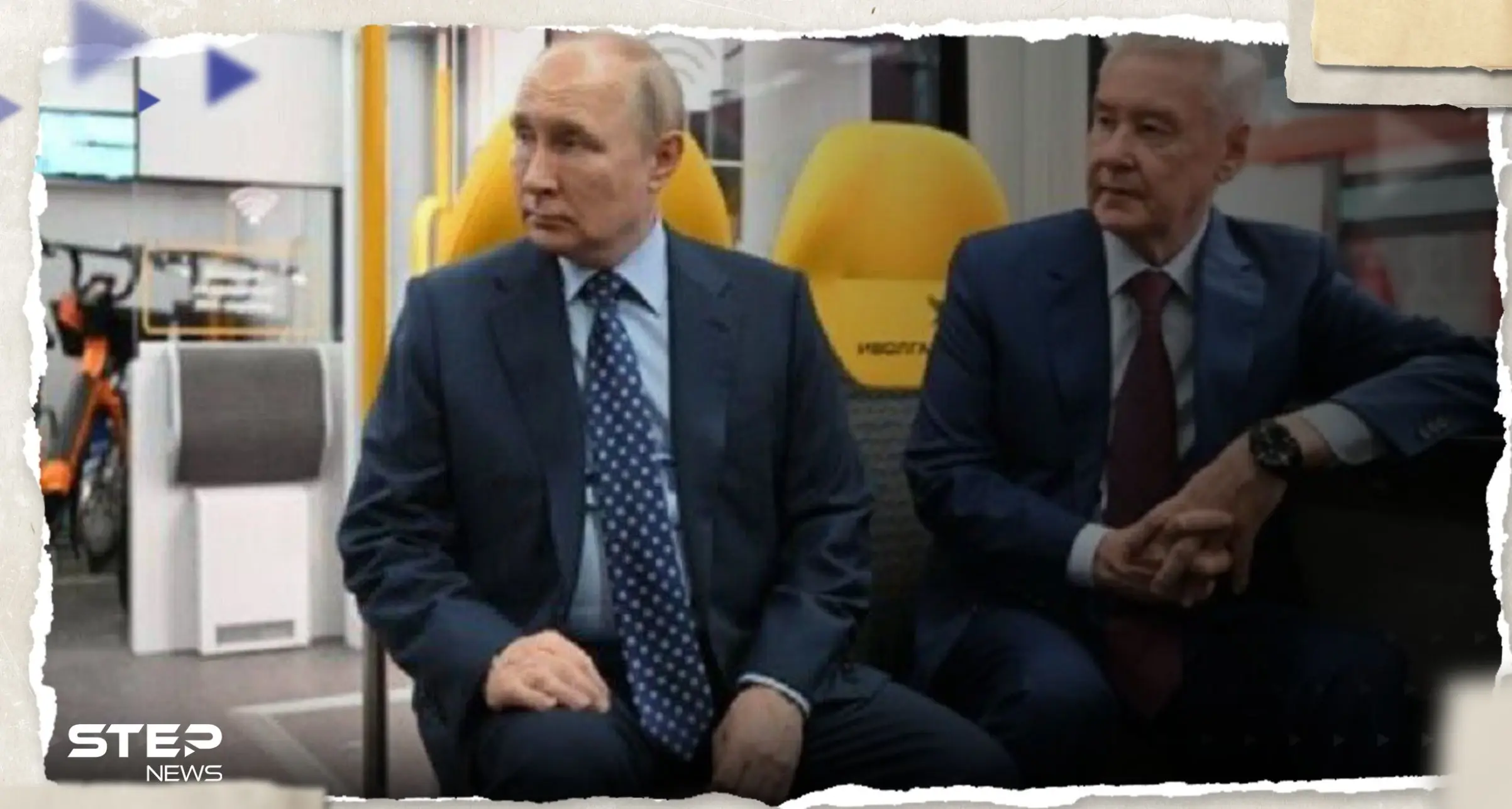 صورة نادرة للرئيس بوتين في إحدى عربات القطار.. فما قصتها: صورة ناردة لبوتين