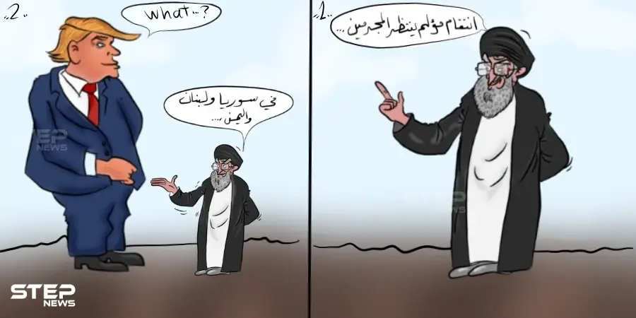 كاريكاتير: انتقام الخميني لسليماني!: سليماني