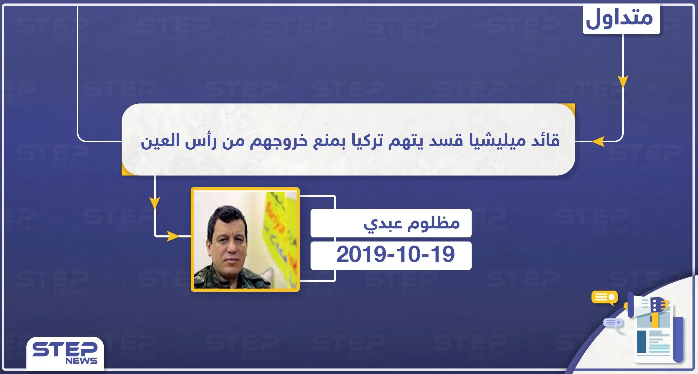 قائد ميليشيا قسد يتهم تركيا بمنع خروجهم من رأس العين، ما الممر الآمن الذي تحدث عنه؟: تصاريح متداولة