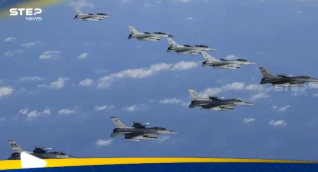 مواجهة جوية بين مقاتلات أمريكية وصينية فوق البحر الأصفر: مقاتلات أمريكية وصينية