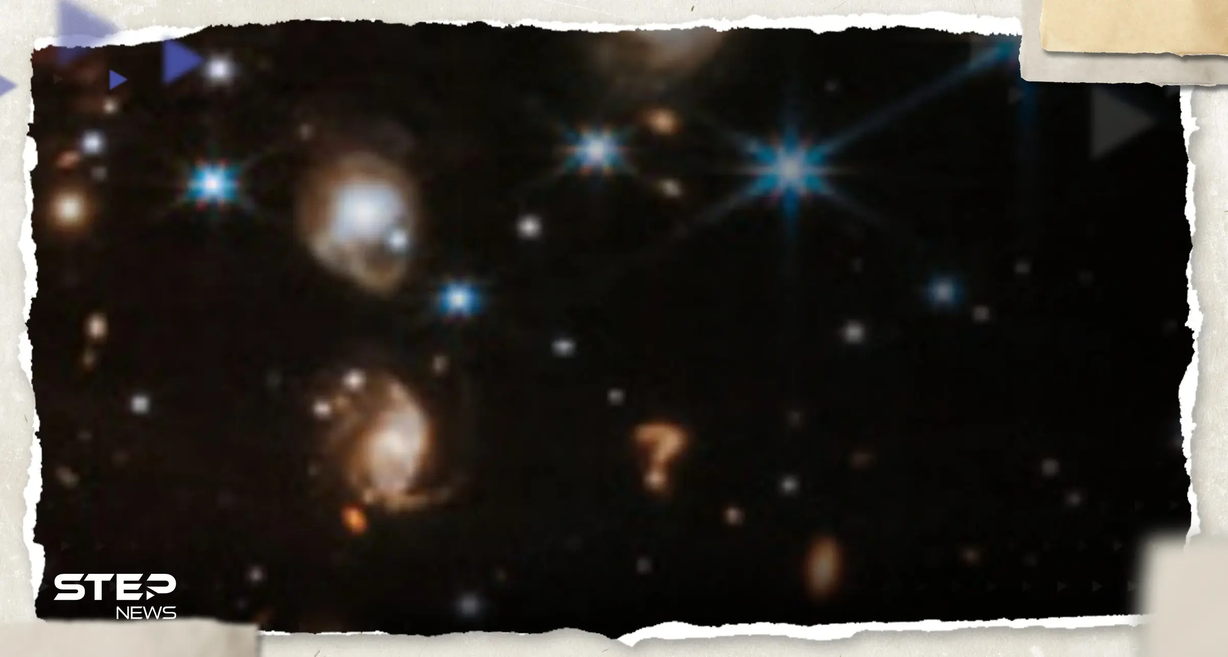 صور من الفضاء السحيق تظهر "علامة استفهام كونية" غريبة بين النجوم تثير حيرة العلماء (صور): الفضاء