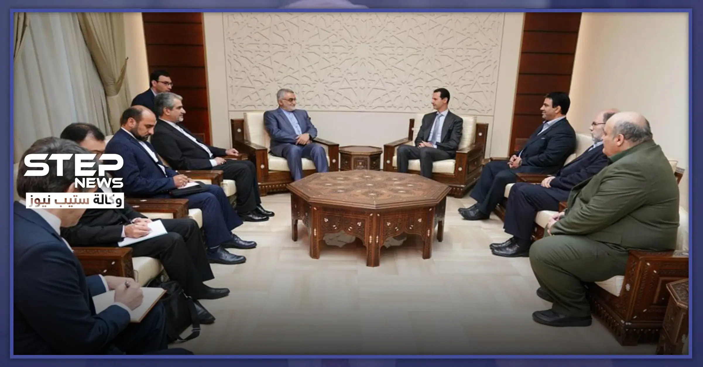 الأسد يستقبل وفدًا برلمانيًا إيرانياً ويناقش معهم هذه المحاور: علي لاريجاني