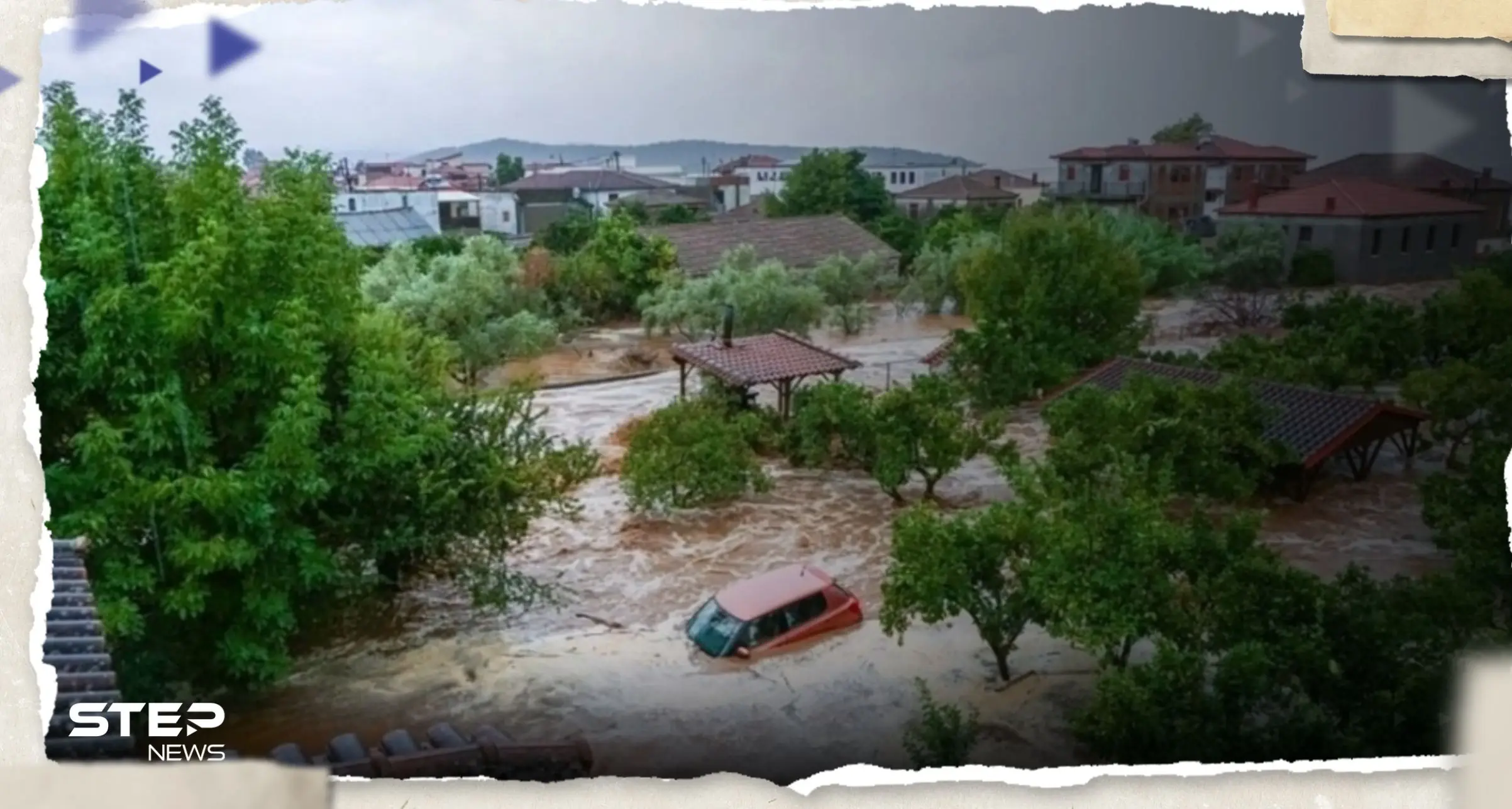 شاهد|| بعد الحرائق المدمرة.. كارثة جديدة تعصف باليونان وتؤدي إلى مصرع شخص: اليونان