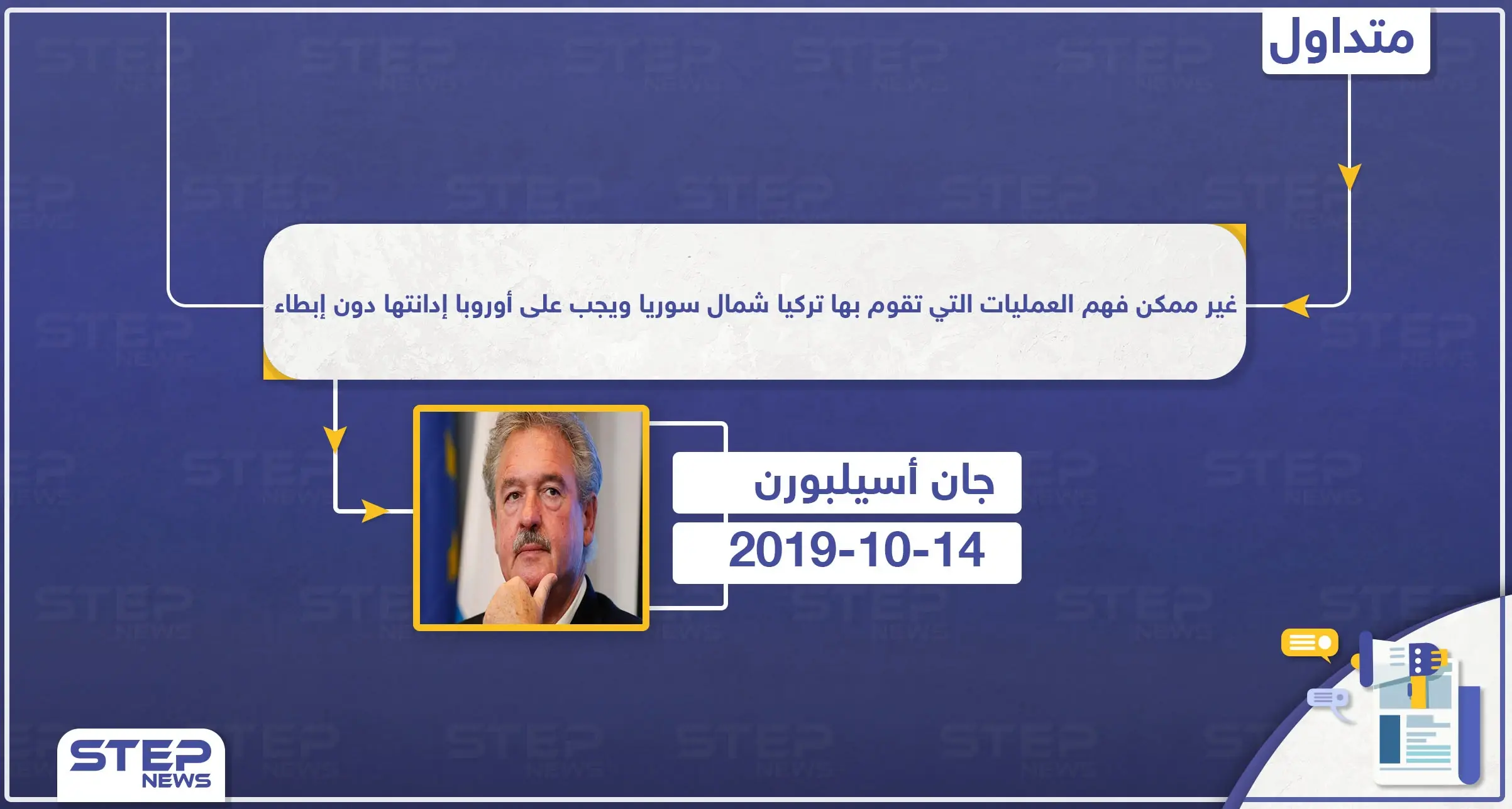 أسيلبورن: في هذه الحالة يتعيّن على حلف الناتو دعم تركيا ضد بشار الأسد: تصاريح متداولة
