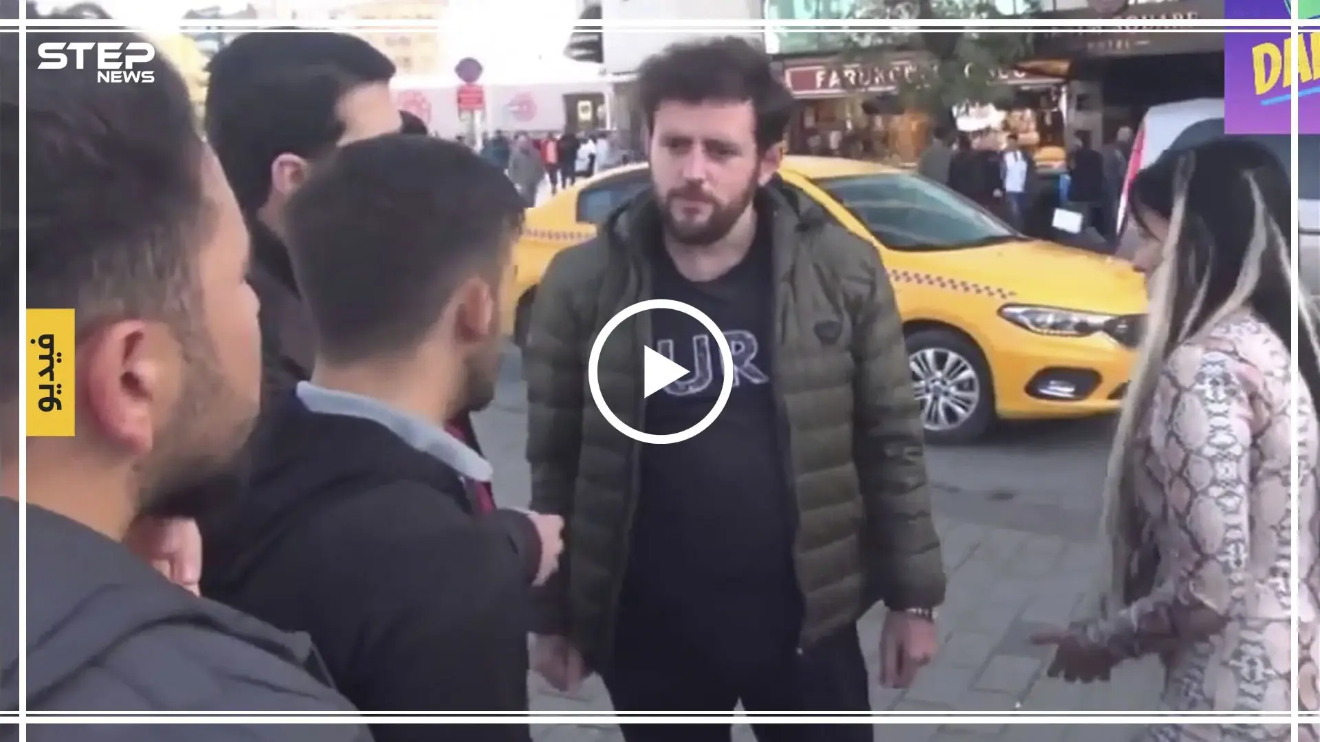 بالفيديو.. مغربية ثملة تهاجم المارة باسطنبول والشرطة تتدخل: مغربية الجنسية