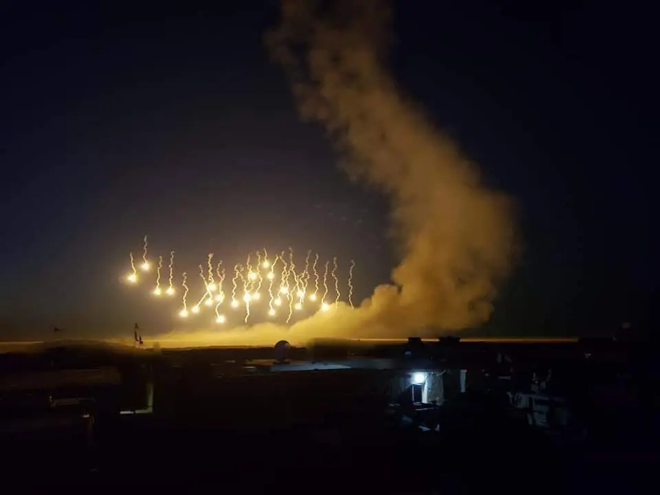 مناورات عسكرية أمريكية بقاعدة التنف خوفاً من اقتراب "داعش" (صور): قاعدة التنف