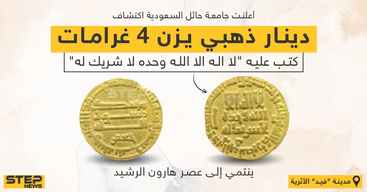 العثور على دينار "هارون الرشيد" في حايل بالسعودية: السعودية