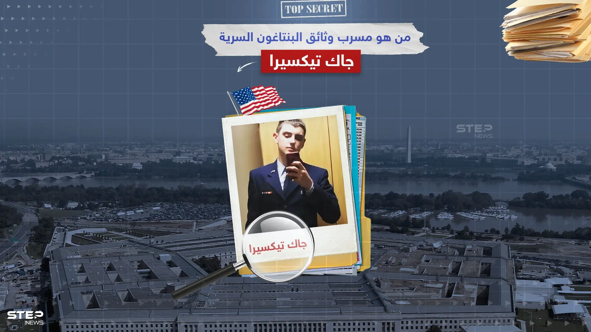 وضع أمريكا أمام أكبر فضيحة مخابراتية لم تواجه مثلها منذ عقد.. تعرف على جاك تيكسيرا مسرب وثائق البنتاغون: مسرب وثائق البنتاغون