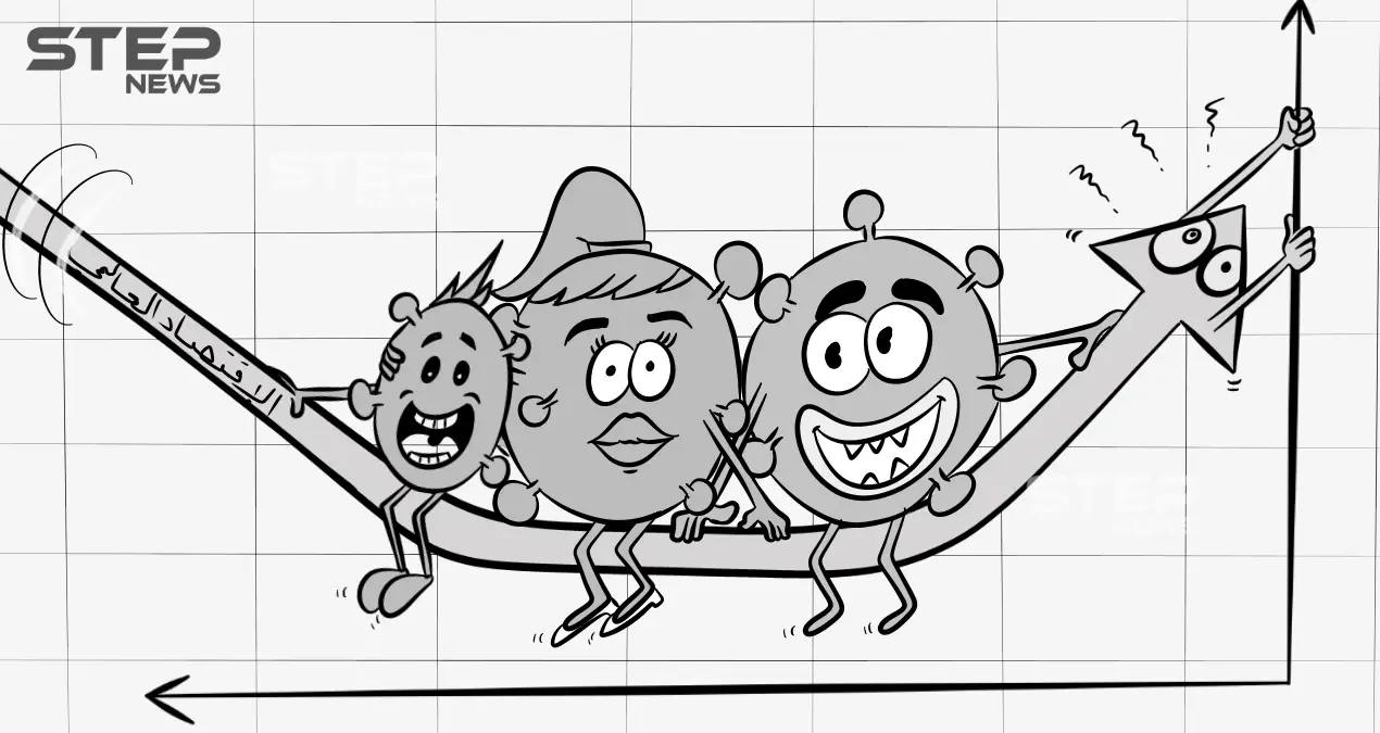 فايروس مطابق لكوفيد-19 يظهر في الصين وآخر أخطر في فرنسا.. "كورونا وأخواتها" ضربات متتالية للاقتصاد العالمي: كاريكاتير