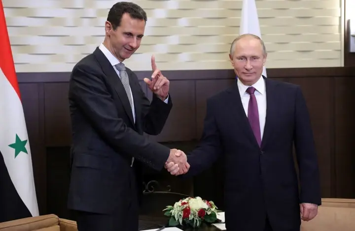 الرئيس الروسي فلاديمير بوتين يراسل بشار الأسد.. وهذا مضمون رسالته: عيد الجلاء