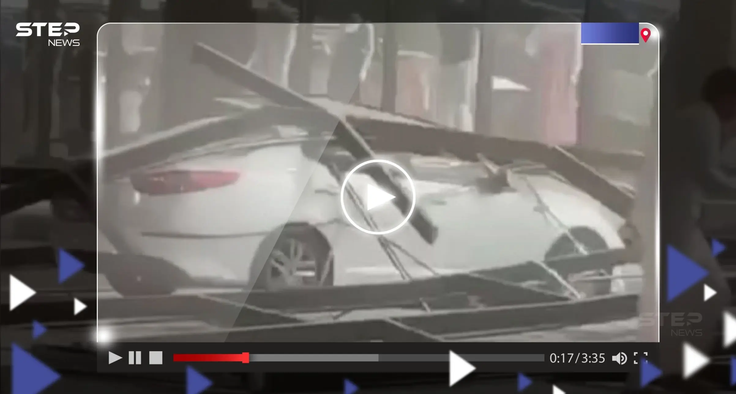 شاهد|| عاصفة ترابية قوية تجتاح مدينة رفحاء السعودية وتتسبب بسقوط جزء من واجهة مجمع تجاري: عاصفة قوية