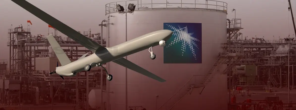 الحوثيون يعلنون استهداف مصافي شركة آرامكو السعودية بطائرات مسيّرة مفخخة: الحوثيون