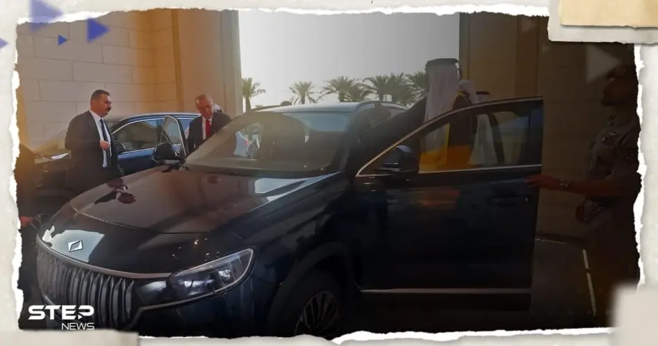 شاهد|| فور وصوله الدوحة.. أردوغان يهدي أمير قطر سيارة "توغ" والأخير يطلعه على أمر: امير قطر