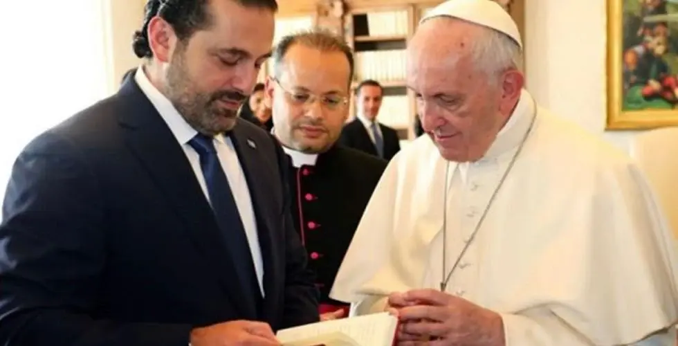 الحريري يلتقي بابا الفاتيكان ويكشف عن موعد زيارته إلى لبنان ويوجه انتقاد للرئيس "عون": إيطاليا