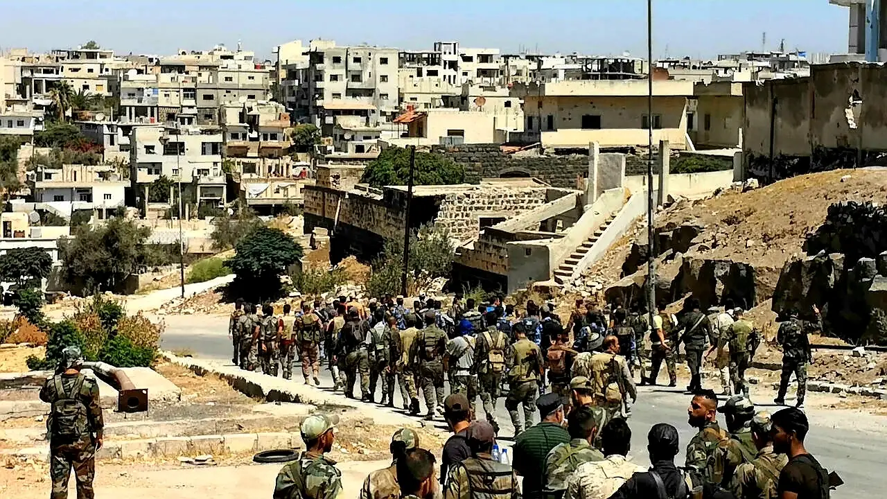 قوات النظام السوري تدخل بـ1500 مقاتل إلى مدينة طفس غرب درعا لتنفيذ أحد بنود الاتفاق مع الأهالي: اتفاق درعا