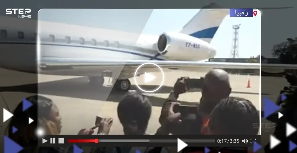 أوّل فيديو للطائرة المحتجزة لدى زامبيا بعد العثور على مبالغ مالية ضخمة وأسلحة على متنها: طائرة زامبيا