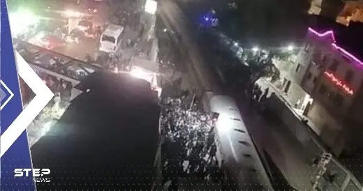 بالفيديو|| لحظة خروج قطار عن القضبان في مصر.. ووزارة الصحة تكشف حصيلة ضحايا الحادث: محافظة القليوبية