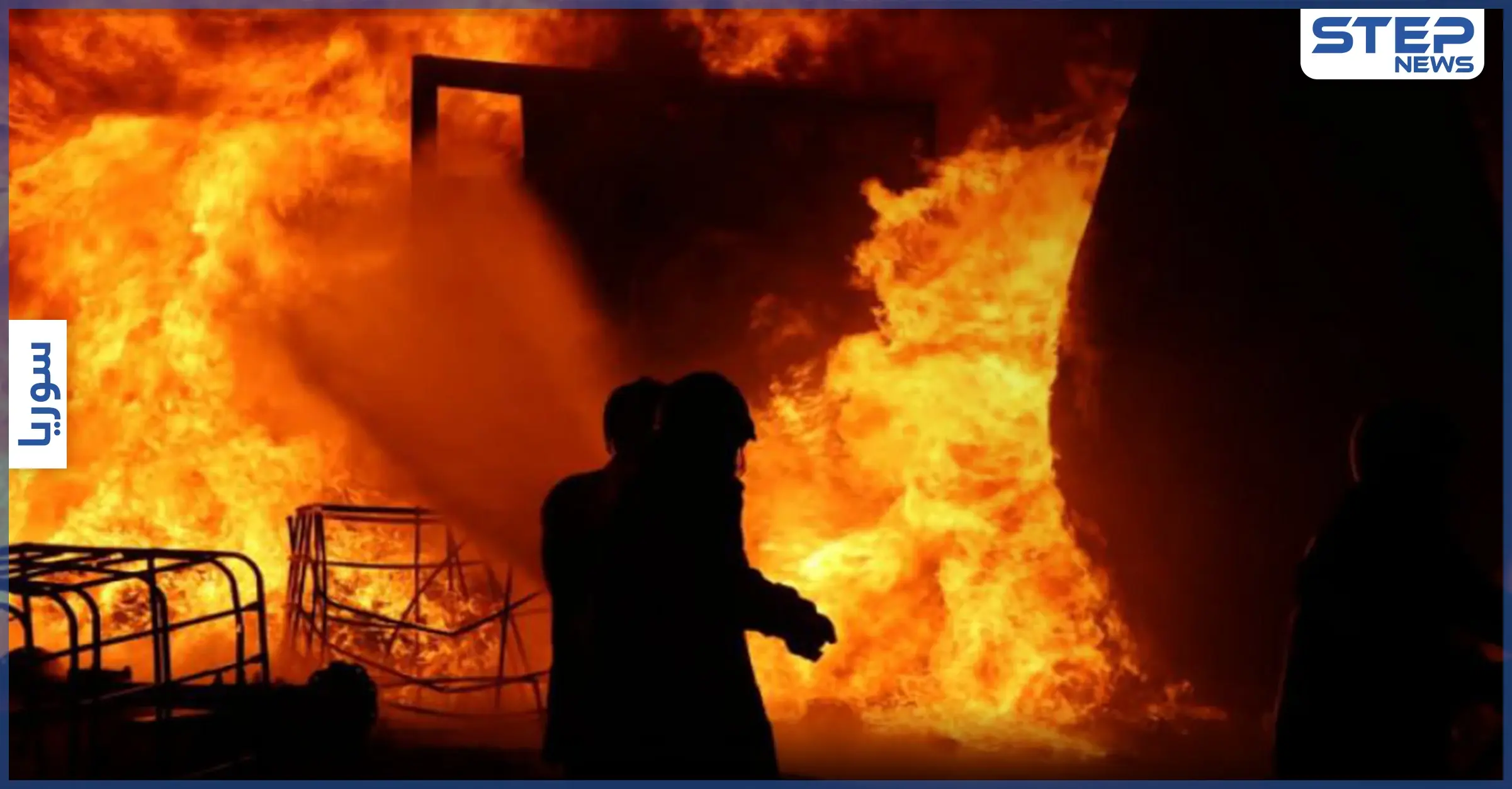 بالفيديو || للمرة الثانية خلال أسبوع... صواريخ مجهولة تستهدف عشرات الشاحنات والصهاريج النفطية بـ ريف حلب الشرقي: ريف حلب الشرقي