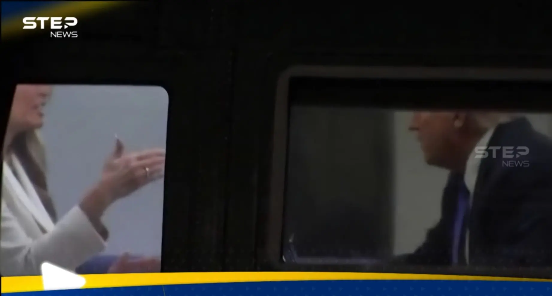 قارؤو شفاه يكشفون سر المحادثة المحتدمة بين ترامب وزوجته (فيديو): الرئيس الأمريكي