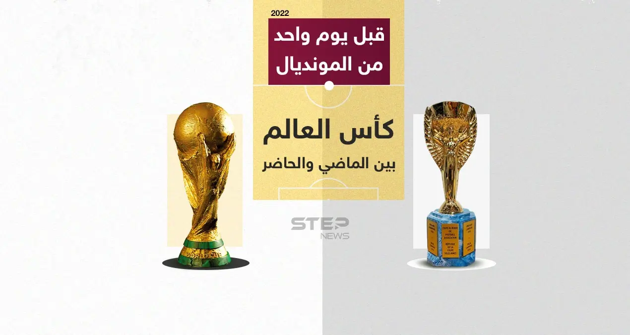 تعرّف على كأس العالم ما بين الماضي والحاضر قبل يوم من انطلاق المونديال: إنفوغرافيك